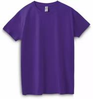 Футболка Sol's, размер 44-46, фиолетовый