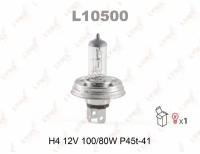 Лампа галогеновая H4 12V 100/80W P45T-41 LYNXauto L10500