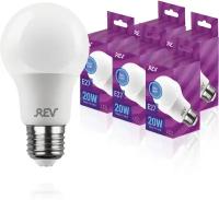 Упаковка светодиодных ламп 5 шт REV 32531 4, 6500К, Е27, A60, 20Вт