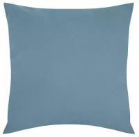 Подушка декоративная 40х40 см. серо-синяя. Интерьерная подушечка маленькая квадратная