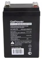 Кислотный аккумулятор GoPower LA-445/70 4v 4.5Ah (100x70x47mm), 1шт