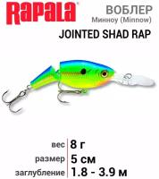 Rapala, Воблер Jointed Shad Rap JSR05, PRT