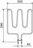 HARVIA ТЭН для электрокаменки KIP/KV/M45/V45(E),Topclass Combi KV50SE(A), KIP/KV30(Е) 1500W/230V артикул ZSK-690