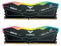 Оперативная память DDR5 TEAMGROUP T-Force Delta RGB 32GB (2x16GB) 7200MHz CL34 (34-42-42-84) 1.4V / FF3D532G7200HC34ADC01 / Black