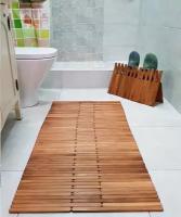 Коврик для ванной деревянный (термо ясень), влагостойкий 0.5 х 0.75м