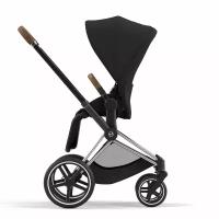 Детская коляска NEW Cybex Priam IV 2 в 1 Sepia Black шасси Chrome Brown