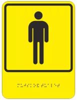 Знак безопасности ТП11 Знак обозначения мужского общественного туалета Технотерра 1268270