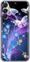 Дизайнерский силиконовый чехол для Гэлакси А24 4Ж / Samsung Galaxy A24 4G Бабочки