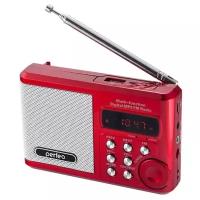 Радиоприемник Perfeo Music Sound Ranger, FM, MP3, USB, microSD In/Out ридер, BL-5C 1000mAh, красный