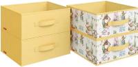 Коробка для хранения, без крышки, набор 4 шт, 31*31*15 см, желтый, LOVELY PETS