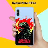 Силиконовый чехол на Xiaomi Redmi Note 6 Pro Огонь / для Сяоми Редми Ноут 6 Про