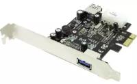 Контроллер ST-Lab U720 Pci-e x1, 1 ext (usb3.0) + 1 int (usb3.0), Ret