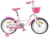 Детский велосипед TT MERLIN 16" white/pink (алюмин)