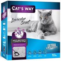 Cats way Box White Cat Litter With Lavander And Purple Granule наполнитель для кошачьего туалета с ароматом лаванды ( коробка) - 10 л