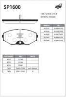 Колодки тормозные передние Sangsin Brake SP1600