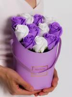 Букет из мыльных роз, цветы из мыла, Цветы на 14 февраля и 8 марта, подарок девушке