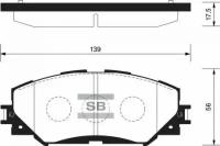 Колодки тормозные передние, SP2093 Sangsin Brake SP-2093