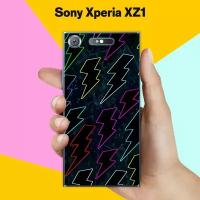 Силиконовый чехол на Sony Xperia XZ1 Молнии 7 / для Сони Иксперия ИксЗ 1