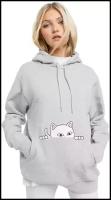 Толстовка Ripndip peeking nermal heather grey