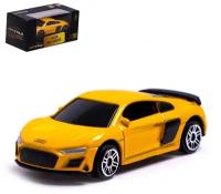 Машина металлическая AUDI R8 COUPE, 1:64, цвет жёлтый