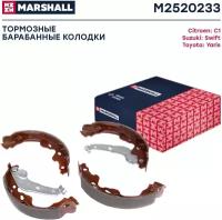 Тормозные колодки барабанные задние MARSHALL M2520233 для Citroen C1 I, II 05-, Suzuki Swift III 05-, Toyota Yaris (P1) 99- // кросс-номер TRW GS8480