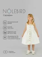 Сарафан NOLEBIRD, размер 122, белый