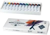 Краски масляные художественные "Мастер-класс", набор 12 цветов по 18 мл, в тубах, 1141001