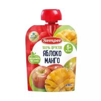 Пюре Semper яблоко и манго (с 6 месяцев) 90 г, 1 шт