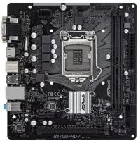 Материнская плата ASRock H470M-HDV Socket 1200 H470 2xDDR4 1xPCI-E 16x 1xPCI-E 1x 4 mATX Retail