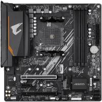 Материнская плата Gigabyte B550M AORUS ELITE (SocketAM4, AMD B550, mATX,4DDR4, ECC/non-ECC,2M.2,2PCI-E16, PCI-E, DVI, HDMI, PC4000)