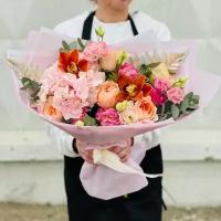 Авторский букет с розами гравити. Rybe-flowers