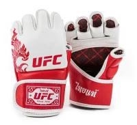 Перчатки UFC Premium True Thai MMA для грэпплинга белые (размер L)