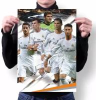 Плакат А4 футбольный клуб Реал Мадрид - Real Madrid № 24