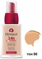 Dermacol 24 Control Long Lasting - тональный крем с коэнзимом Q10, тон 90