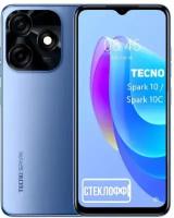 Защитное стекло для TECNO Spark 10 и TECNO Spark 10C c полным покрытием, серия Стеклофф Base