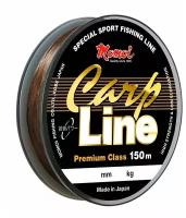 Монофильная леска для рыбалки Momoi Carp Line 0,40 мм, 15 кг, 150 м, коричневая, 1 штука