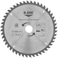 Диск пильный по дереву D. BOR 230x30х25,4 мм Z60 (арт. D-9K-802306005D)