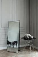 Зеркало в алюминиевой раме напольное ONE MIRROR, 170х60 см. Черное