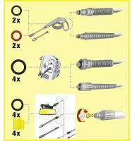 Комплект колец круглого сечения для бытовых моек Karcher 2.640-729