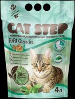 Наполнитель растительный CAT STEP Tofu Green Tea комкующийся