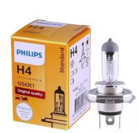 12342C1 Галогенная лампа Philips H4 (60/55W 12V) Original 1шт P43t (картон) (1 шт.)