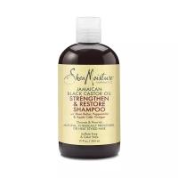 Shea Moisture, Jamaican Black Castor Oil Shampoo, Укрепляющий и восстанавливающий шампунь с касторовым и ши маслами, 384 мл
