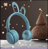 Беспроводные Блютуз Наушники LITTLE Bunny/версия Bluetooth 5/blue