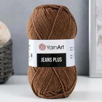 Пряжа YarnArt - Jeans plus, 55% хлопок, 45% акрил, 160м/100гр, №5-6, цвет темно-бежевый, 1 шт