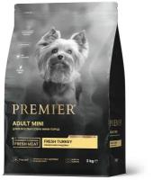 Сухой корм для собак PREMIER Dog Turkey ADULT Mini (Свежее мясо индейки для собак мелких пород) 3 кг