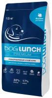 Dog Lunch Premium Корм сухой для щенков средних и крупных пород с Индейкой 1,5кг