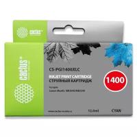 Картридж cactus CS-PGI1400XLC, 1020 стр, голубой