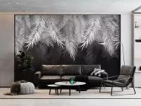 Фотообои 315х270 см Пальмовые листья (ветви пальмы) 3D обои флизелиновые в спальню, кухню, гостиную 15 (можно обрезать до 300х270, 300х250 см)