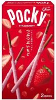 Бисквитные палочки POCKY со вкусом клубники, 55 г 5460092