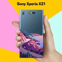 Силиконовый чехол на Sony Xperia XZ1 Горы 20 / для Сони Иксперия ИксЗ 1